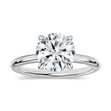 IGI Certified 2.00 Ctw Round Lab Grown Diamond Classic Solitaire Engagement Ring, 925 Sterling Silver