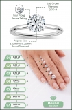 IGI Certified 2.00 Ctw Round Lab Grown Diamond Classic Solitaire Engagement Ring, 925 Sterling Silver
