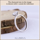 IGI Certified IGI Certified 0.75 Ctw Cushion Lab Grown Diamond Classic Solitaire Ring, 925 Sterling Silver