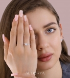IGI Certified 1 Ctw Princess Lab Grown Diamond Solitaire Ring,10K White Gold