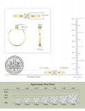 0.25 Ctw Princess Lab Grown Diamond Solitaire Ring, 10K Yellow Gold