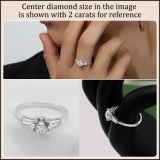0.50 Ctw Round & Tapered Baguette Lab Grown Diamond Three Stone Ring, 925 Sterling Silver
