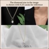 IGI Certified 3.00 Ctw Round Solitaire Lab Grown Diamond Classic Four Prong Pendant with 18 inch Gold Chain, 14K Yellow Gold