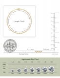 Bezel Set Link Bracelet for Women with 1 ctw Round Lab Grown Diamond 10K Yellow Gold