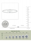 0.06 Ctw Round Lab Grown Diamond Solitaire Bezel Set Bracelet, 925 Streling Silver