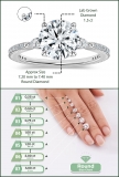 IGI Certified Three Stone Studded Shank Engagement Ring, 1.78 Cttw Lab Grown Diamond in 10K White Gold