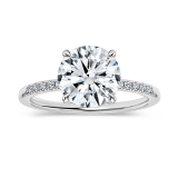 IGI Certified 925 Sterling Silver 4 Prong Classic Solitaire Engagement Ring, 2.17 Cttw Round Lab Grown Diamond