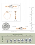 IGI Certified 1.50 Ctw Round Lab Grown Diamond Solitaire Intertwined Ring, 18K Rose Gold