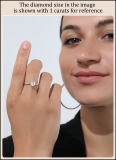 0.50 Ctw Round Lab Grown Diamond Solitaire Intertwined Ring, 925 Sterling Silver