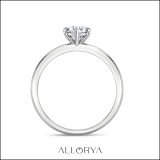 0.50 Carat Pear Shape Lab Grown White Diamond Sparkling Solitaire Engagement Ring for Women in 10K White Gold