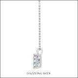 IGI Certified 3.00 Cttw Emerald Solitaire Lab Grown Diamond 4 Prong Pendant with 18 inch Silver Chain, 10K Solid White Gold
