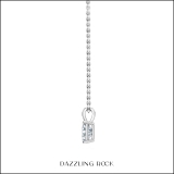 IGI Certified 0.75 Cttw Emerald Solitaire Lab Grown Diamond 4 Prong Pendant with 18 inch Gold Chain, 10K Solid White Gold
