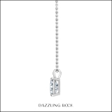 IGI Certified 1.50 Cttw Emerald Solitaire Lab Grown Diamond 4 Prong Pendant with 18 inch Gold Chain, 10K Solid White Gold