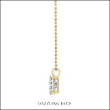 IGI Certified 1.50 Cttw Emerald Solitaire Lab Grown Diamond 4 Prong Pendant with 18 inch Gold Chain, 14K Solid Yellow Gold
