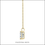 IGI Certified 2.50 Cttw Emerald Solitaire Lab Grown Diamond 4 Prong Pendant with 18 inch Gold Chain, 14K Solid Yellow Gold