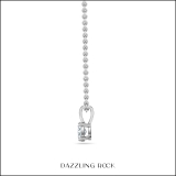IGI Certified 0.75 Cttw Oval Solitaire Lab Grown Diamond 4 Prong Pendant with 18 inch Gold Chain, 10K Solid White Gold