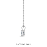 IGI Certified 2.50 Cttw Princess Lab Grown Diamond 4 Prong Solitaire Pendant with 18 inch Silver Chain, 10K White Gold