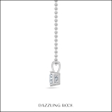 IGI Certified 3.00 Cttw Princess Lab Grown Diamond 4 Prong Solitaire Pendant with 18 inch Gold Chain, 14K White Gold