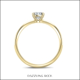 IGI Certified 1.25 Cttw Marquise Lab Grown Diamond Solitaire Engagement Ring, 14K Yellow Gold