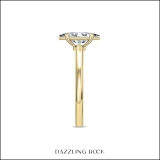 IGI Certified 3.00 Cttw Marquise Lab Grown Diamond Solitaire Engagement Ring, 18K Yellow Gold