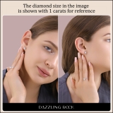 10K White Gold Unseen Halo Screw Back Stud Earrings, 0.58 ctw Round Lab Grown Diamond