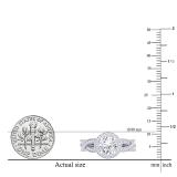 IGI Certified 1.63 ctw Round Lab Grown White Diamond Halo Wedding Ring for Women (6.7mm Center Diamond, Color H-I, Clarity SI2) in 14K White Gold