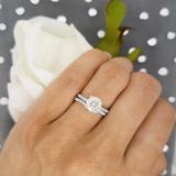 IGI CERTIFIED 6mm Round Lab Grown White Diamond Solitaire Style Engagement Ring Set For Women (1.30 ctw Color H-I Clarity SI2) in 925 Sterling Silver