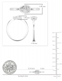 0.50 Cttw Pear Cubic Zirconia Solitaire Sideways Bezel Set Ring,925 Sterling Silver