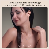 0.25 Cttw Round Cubic Zirconia Solitaire Bezel Set Pendant with 18 inch Silver Chain, 925 Sterling Silver