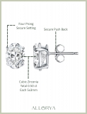 0.50 Cttw Oval Cubic Zirconia Solitaire Stud Earrings for Women in 925 Sterling Silver in Push Back