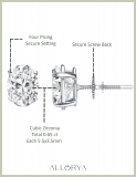 0.65 Cttw Oval Cubic Zirconia Solitaire Stud Earrings for Women in 925 Sterling Silver in Screw Back