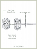 1.25 Cttw Oval Cubic Zirconia Solitaire Stud Earrings for Women in 925 Sterling Silver in Screw Back