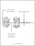 2.50 Cttw Oval Cubic Zirconia Solitaire Stud Earrings for Women in 925 Sterling Silver in Screw Back