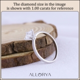 2.50 Ctw Princess Cubic Zirconia Solitaire Ring,925 Sterling Silver