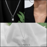 0.25 Ctw Round Solitaire Cubic Zirconia Classic Four Prong Pendant with 18 inch Silver Chain, 925 Sterling Silver