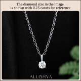 3.00 Ctw Round Solitaire Cubic Zirconia Classic Four Prong Pendant with 18 inch Silver Chain, 925 Sterling Silver