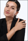 Bezel Set Link Bracelet for Women with 1 ctw Round Cubic Zirconia in 925 Sterling Silver