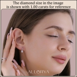 0.75 Ctw Oval Cubic Zirconia Solitaire Classic Drop Earrings for Women in 925 Sterling Silver in Screw Back