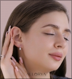 1.00 Ctw Oval Cubic Zirconia Solitaire Classic Drop Earrings for Women in 925 Sterling Silver in Push Back