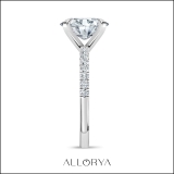 925 Sterling Silver Classic Solitaire Ring 2.25 Cttw, Oval & Round Cubic Zirconia