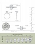 925 Sterling Silver Classic Solitaire Ring 2.25 Cttw, Oval & Round Cubic Zirconia