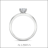 0.25 Carat Pear Shape Cubic Zirconia Sparkling Solitaire Engagement Ring for Women in 925 Sterling Silver