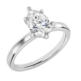 1.25 Carat Pear Shape Cubic Zirconia Sparkling Solitaire Engagement Ring for Women in 925 Sterling Silver