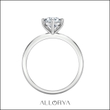 1.50 Carat Pear Shape Cubic Zirconia Sparkling Solitaire Engagement Ring for Women in 925 Sterling Silver