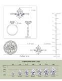 2.00 Carat Pear Shape Cubic Zirconia Sparkling Solitaire Engagement Ring for Women in 925 Sterling Silver