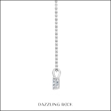 0.25 Cttw Emerald Solitaire Cubic Zirconia 4 Prong Pendant with 18 inch Silver Chain for Her in 925 Sterling Silver