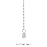 0.50 Cttw Emerald Solitaire Cubic Zirconia 4 Prong Pendant with 18 inch Silver Chain for Her in 925 Sterling Silver