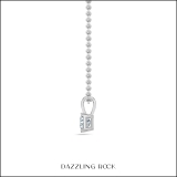 1.00 Cttw Princess Cubic Zirconia 4 Prong Solitaire Pendant with 18 inch Silver Chain, 925 Sterling Silver