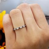 0.25 Carat (ctw) 10k White Gold Round Black And White Diamond Ladies Anniversary Wedding Band Enhancer Guard 1/4 CT