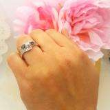 1.00 Carat (ctw) 14k White Gold Round Blue Sapphire And White Diamond Ladies Swirl Engagement 3 Stone Bridal Ring 1 CT